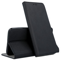 Кожен калъф тефтер и стойка Magnetic FLEXI Book Style за  Huawei Nova 8i / Honor 50 Lite черен 